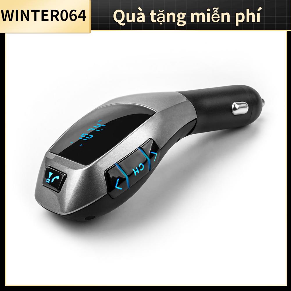 Winter064 Bộ phát sóng FM Bluetooth không dây điều hợp radio cho ô tô Hỗ trợ thẻ nhớ Micro nhỏ MP3 Định dạng âm nhạc