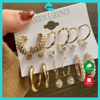 Set Khuyên Tai Tự Chọn ❤️KHÔNG GÂY DỊ ỨNG❤️ Bộ Bông Tai Phối Đủ Phong Cách Đa Dạng hong Cách Hàn Quốc
