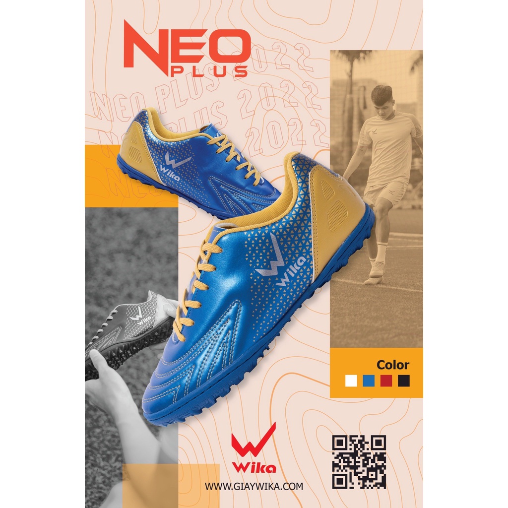 Giày Bóng Đá Chính Hãng Wika NEO Plus - Mẫu Mới Cao Cấp 2022