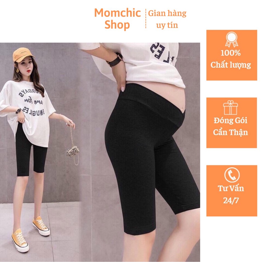 Quần bầu cạp chéo lửng, quần bầu legging chất liệu Cotton co giãn thoải mái (đủ size từ 40-80kg)