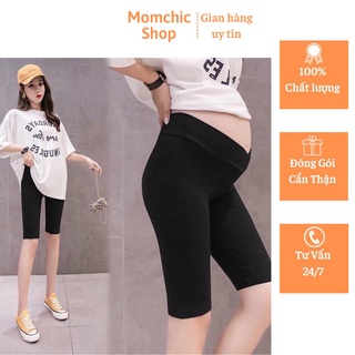 Quần bầu cạp chéo lửng, quần bầu legging chất liệu Cotton co giãn thoải mái