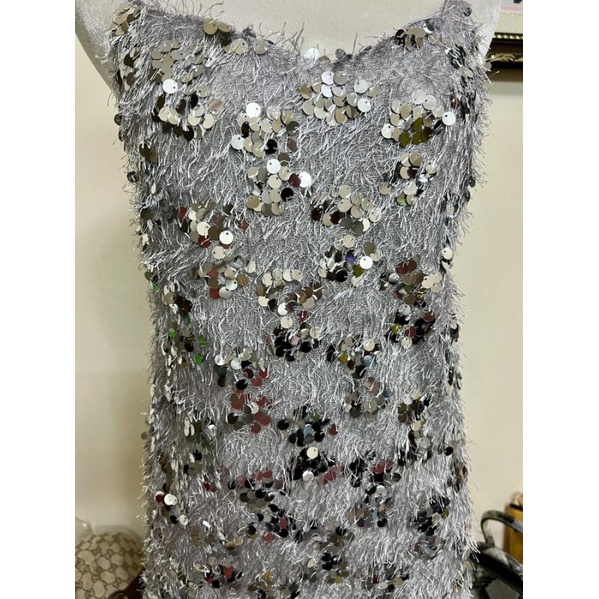 Váy 2 dây kim sa bling bling  - kèm ảnh thật