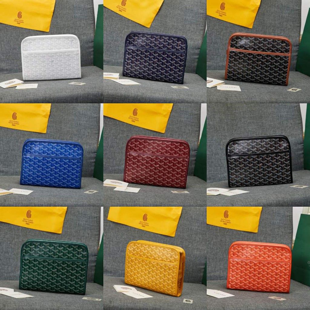 [Mã FACBGO245 giảm 10K đơn bất kì] túi Goyard nam Clutch túi túi cổ tay Clutch, túi rửa, túi mỹ phẩm túi xách tay