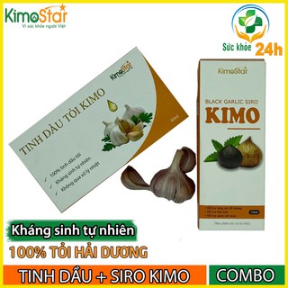 COMBO Siro Tinh dầu tỏi đen Kimo