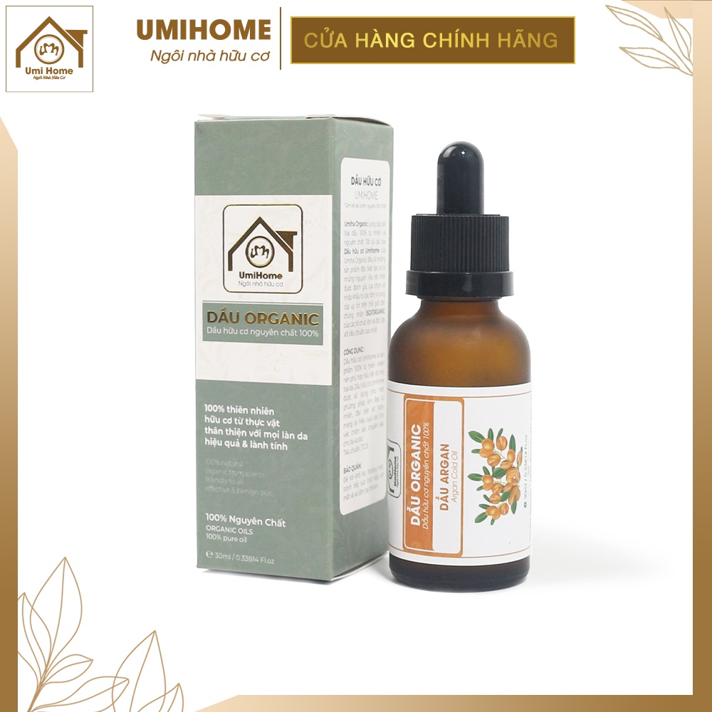 Dầu Argan UMIHOME nguyên chất chống lão hóa, dưỡng ẩm, dưỡng môi hiệu quả 30ml