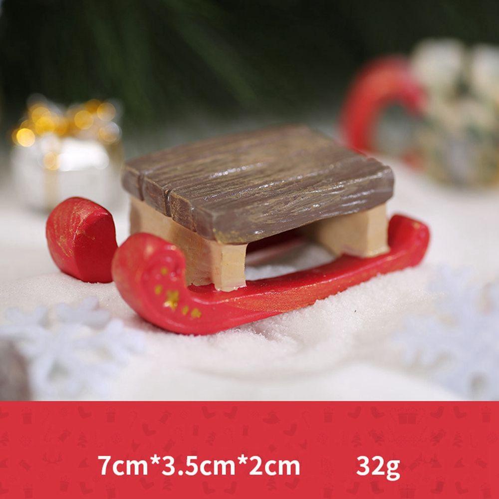 Mô Hình Ông Già Noel Mini Bằng Nhựa Resin Trang Trí Tiểu Cảnh