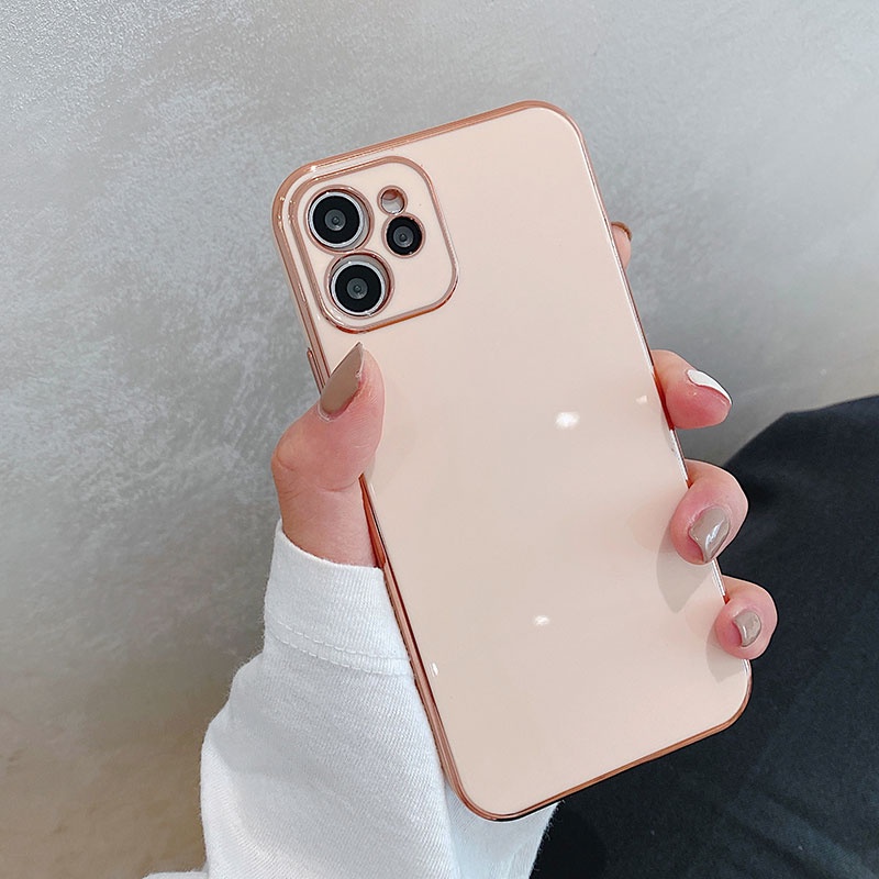 Ốp Điện Thoại Silicone Mềm Mạ Điện Chống Sốc Cho iPhone 14 14 plus Simple 14 pro max 14 pro