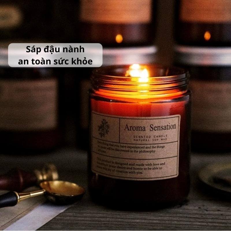 Nến thơm tinh dầu thiên nhiên chillme không khói thơm phòng ngủ an toàn decor đẹp mắt thư giãn Aroma