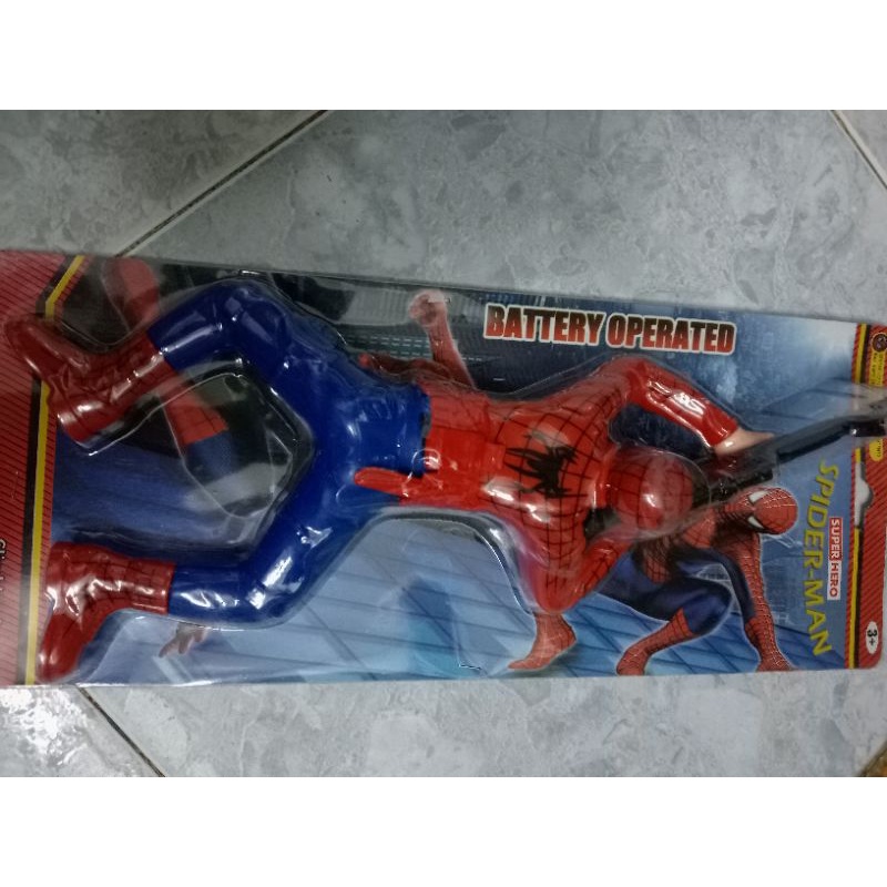 Đồ chơi siêu nhân người nhện bò trườn bắn súng sinh động cho bé