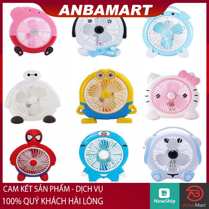 ( Loại 1 ) Quạt Mini Để Bàn Hình Thú Cắm Điện - Quạt để bàn văn phòng, để giường