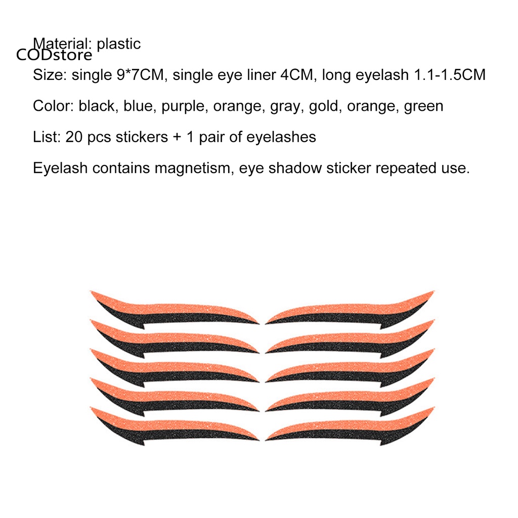 Miếng dán trang điểm mắt từ tính bằng nhựa tiện dụng
 | BigBuy360 - bigbuy360.vn