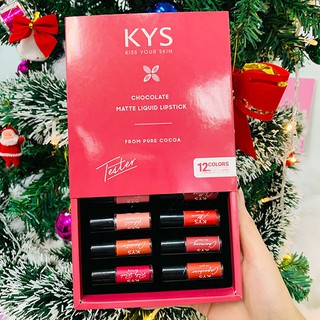 Son kem lì Đỏ đất chocolate KYS lipstick 0.8g