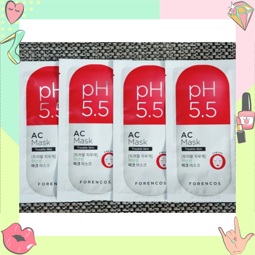 Hộp 5 miếng mặt nạ Forencos pH5.5 Efficacy AC Mask
