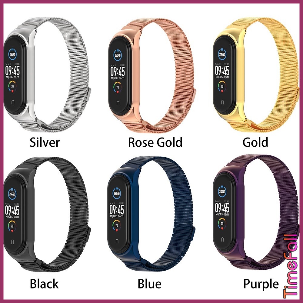 Dây đeo nam châm CS mi band 6, miband 5 chính hãng MIJOBS, dây đeo thay thế mi band 5, mi band 6 viền cong CS