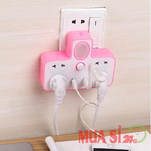 Ổ điện đa năng_Ổ cắm điện thông minh kèm đèn ngủ và 2 cổng USB tiện lợi