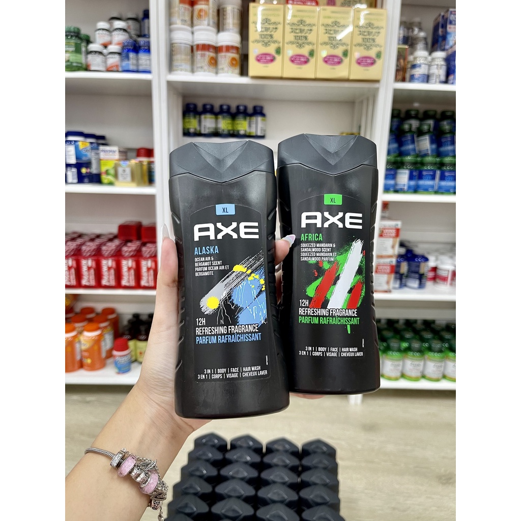 Sữa tắm dạng gel khử mùi nam axe 400ml
