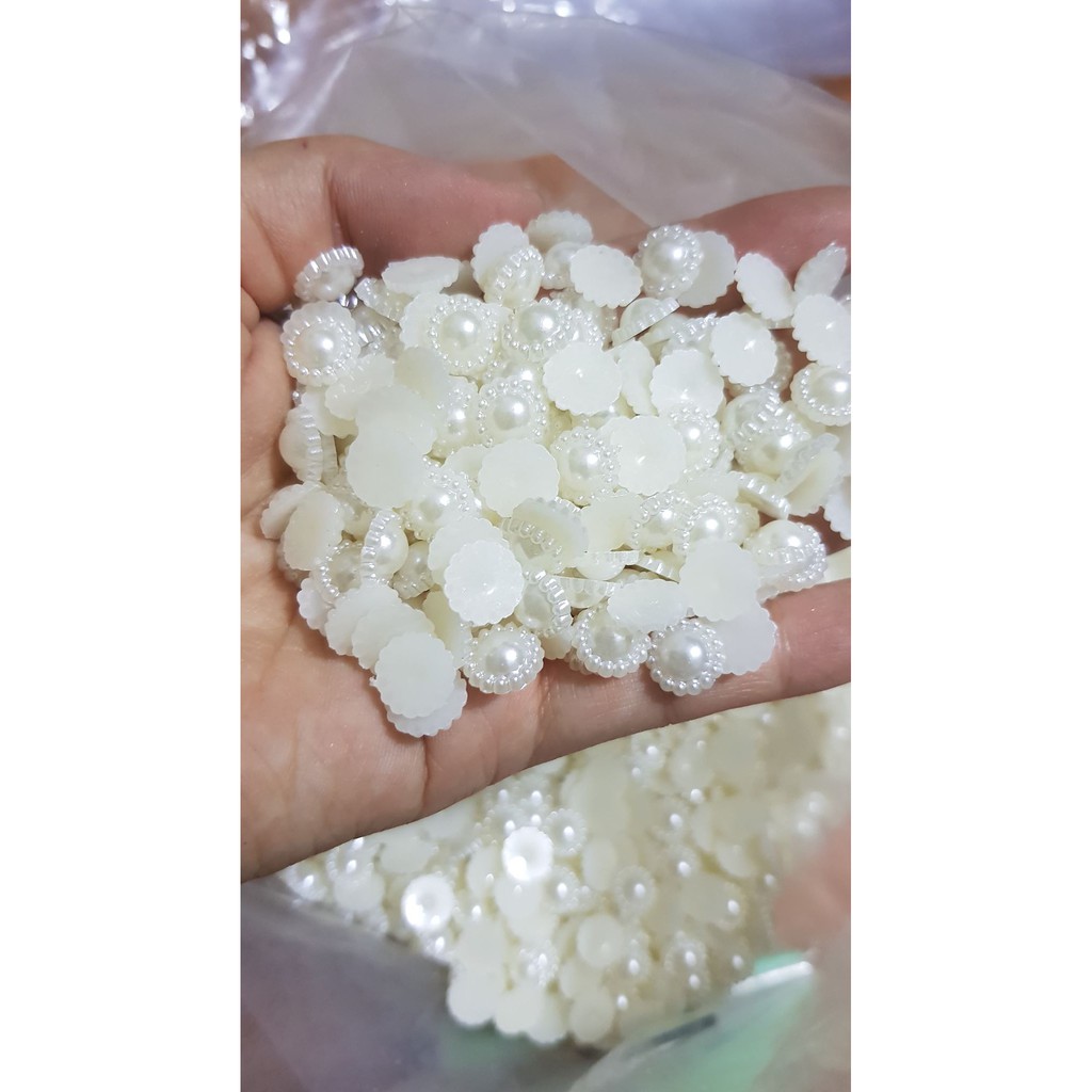 Hoa Nhựa - Size 12mm - Hoa đính trang trí