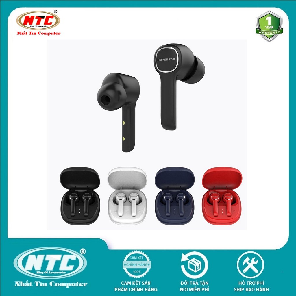 Tai nghe Bluetooth TWS Headset Hopestar S12 V5.0 kết nối từng tai riêng lẻ, âm thanh cực hay, pin dùng đến 4H