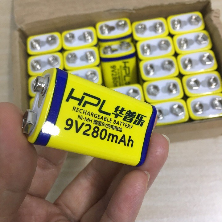 Pin Sạc 9V dung lượng 280mAh cho máy dò kim loại