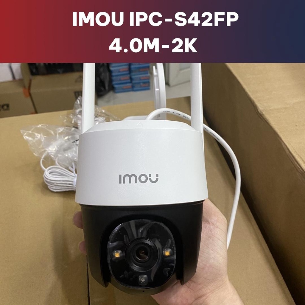 Camera IP Wifi Xoay 360 độ, Camera imou S42FP, 4.0MP- 2K DAHUA
