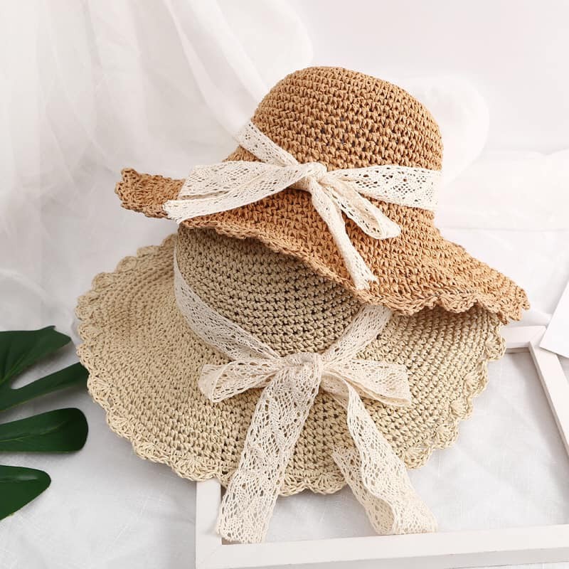 Mũ cói mềm vintage tiểu thư quảng châu - Xưởng may hạnh hồng