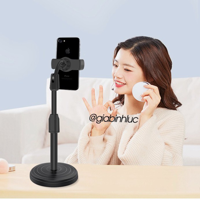 Giá đỡ điện thoại để bàn đa năng xoay 360 độ điểu chỉnh trên dưới hỗ trợ livestream xem phim, quay video ,học bài online | BigBuy360 - bigbuy360.vn