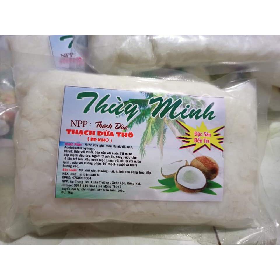 thạch dừa thô Thùy MInh 5kg giá sỉ kèm hương