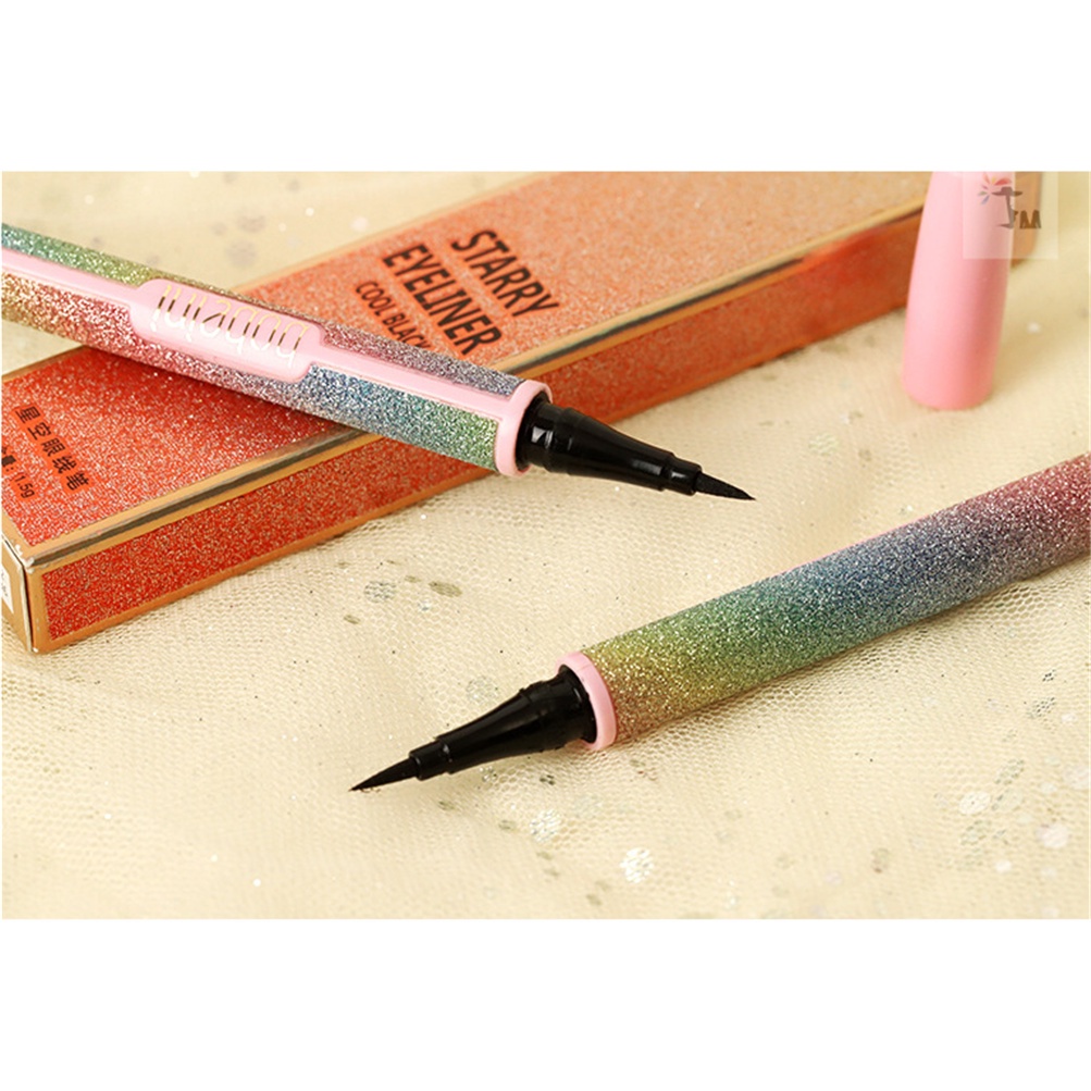 Bút kẻ mắt nhanh khô chống nước chống mồ hôi chống nhòe lâu trôi vỏ đính kim tuyến lấp lánh
