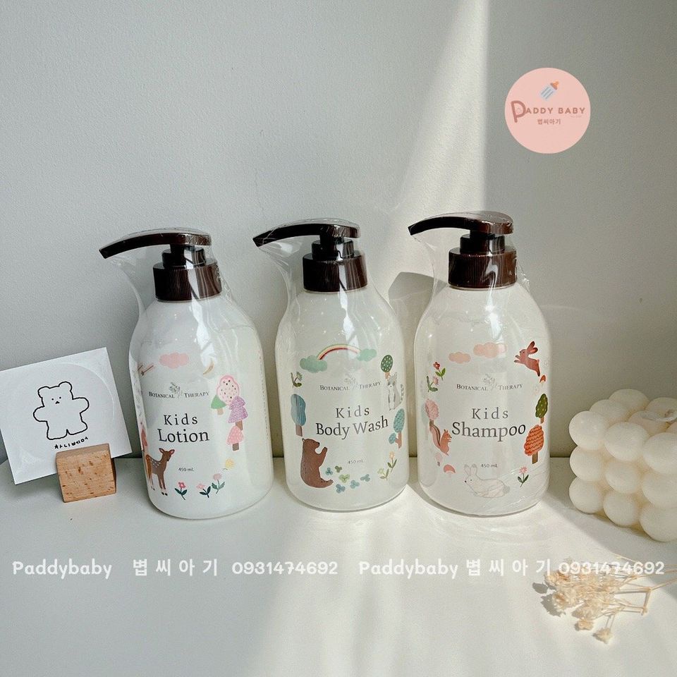 Sữa tắm, gội, xả Botanical nội địa Hàn cho bé từ 3 tuổi trở lên