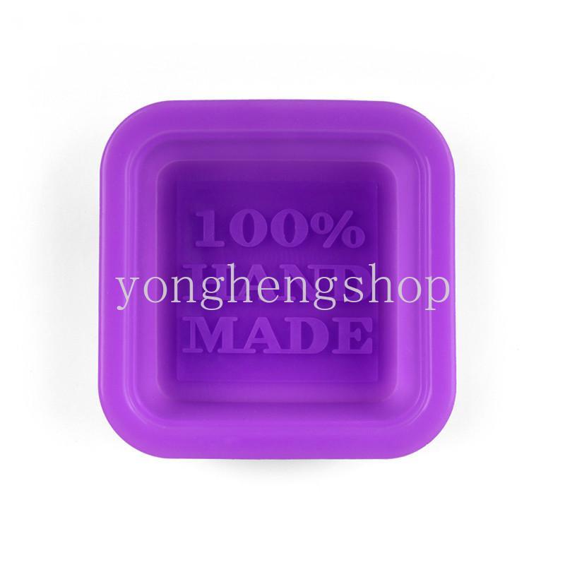 Khuôn Silicone Tạo Hình Làm Xà Phòng/Bánh Kẹo Hình Vuông 3D Handmade DIY