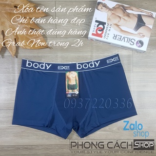 Quần boxer nam vải thun lụa siêu mịn siêu mát - Body silver 802