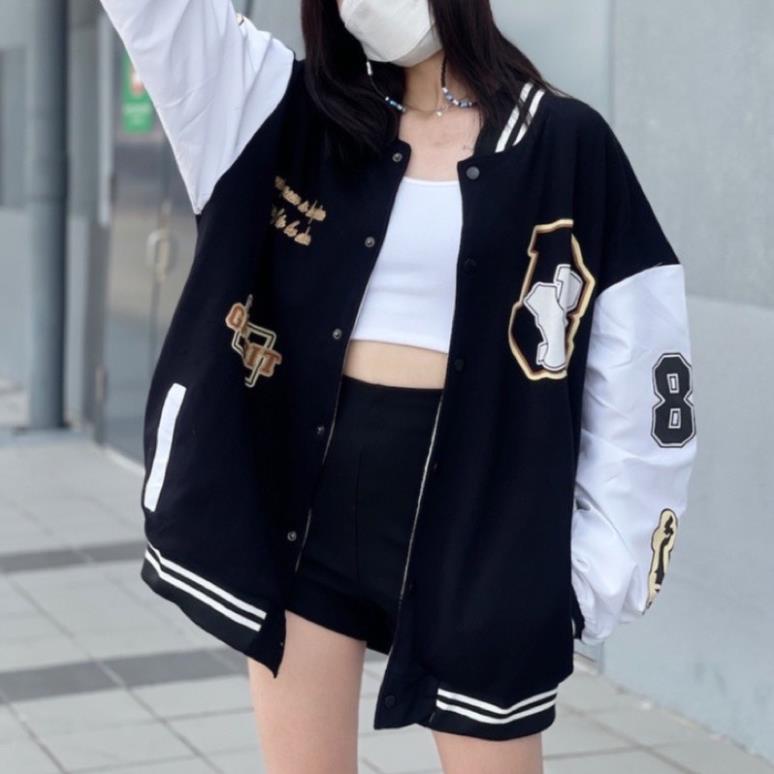 [NEW] Áo Khoác Bomber Jacket GAMBIT Cờ Vua Form Rộng Unisex Nam Nữ( Hàng Sẵn)