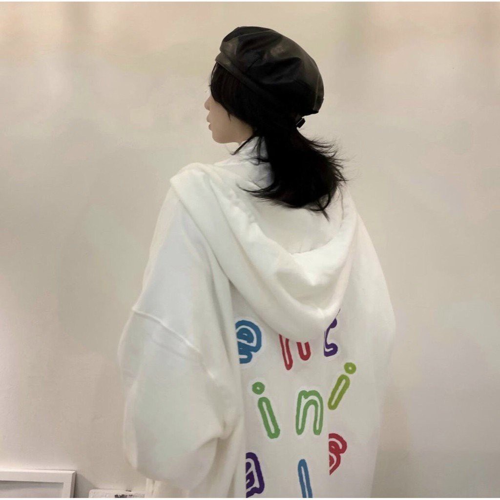 Áo khoác nỉ Unisex ENT áo hoodie form rộng dây kéo mũ cá tính - GENZOO