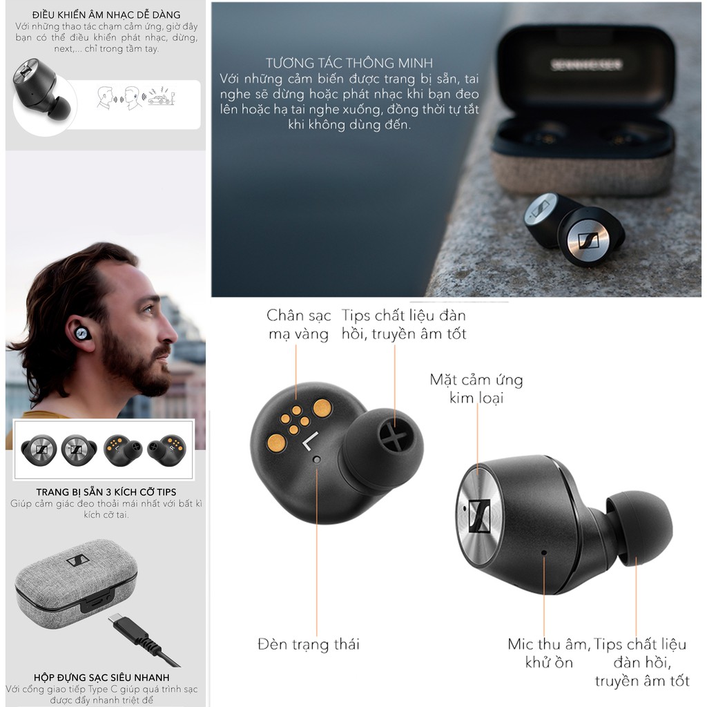 Tai nghe Sennheiser Momentum true wireless