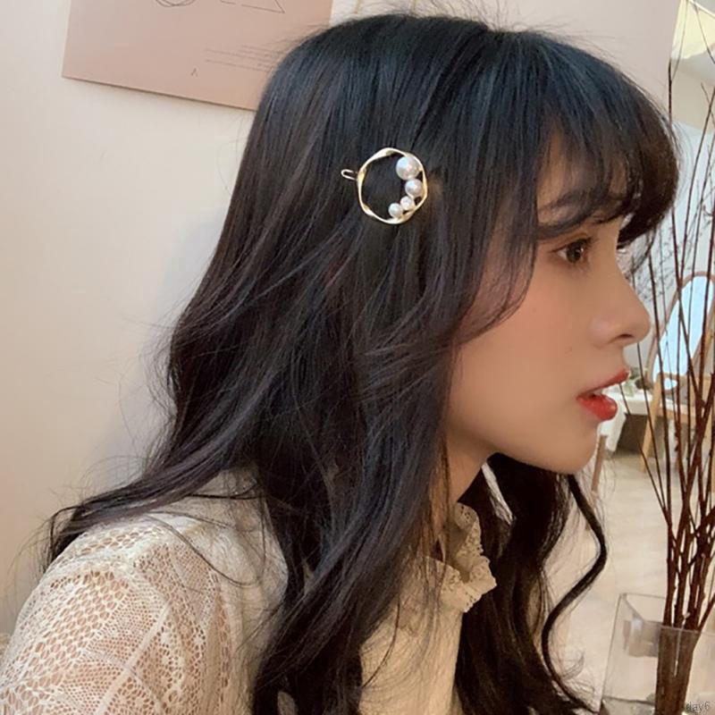 Day6 Women Korean Fashion Accessories Hollow Out Pearl Hairgrip