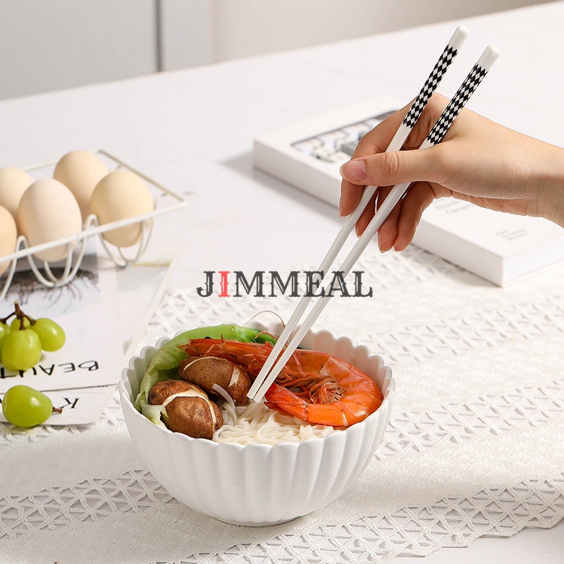 Đũa Gốm Sứ Ceramic Phong Cách Nhật Bản Jimmeal Chống Trơn Trượt, Chịu Nhiệt, Chống Nấm Mốc, Vi Khuẩn, Dễ Vệ Sinh