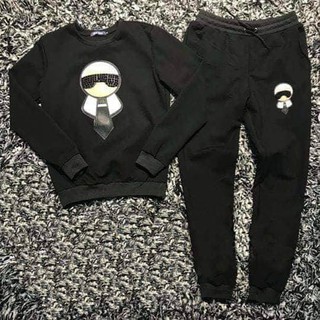 [Free Ship] Bộ quần áo nỉ nam hình người đàn ông Fendi