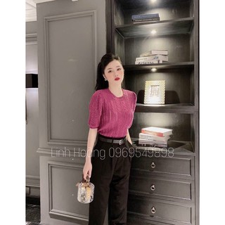 Áo len vặn thừng tay lỡ