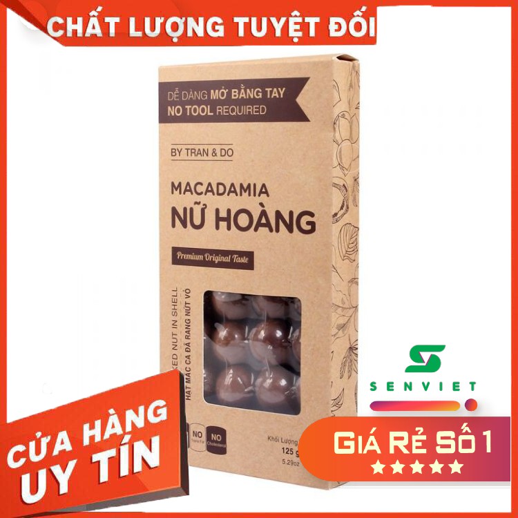 Macadamia Nữ Hoàng 125g (dễ dàng mở bằng tay)
