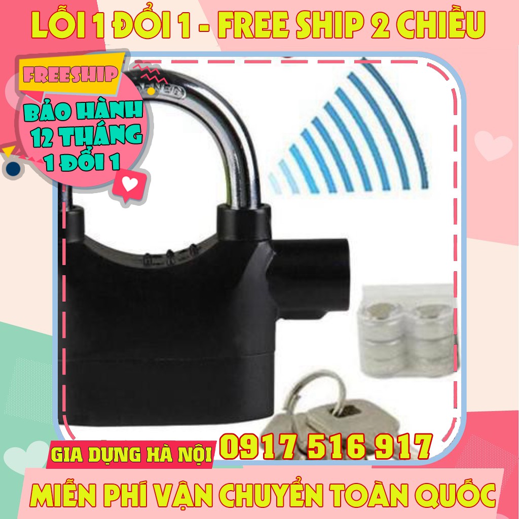 ổ khóa chống trộm cao cấp Alarm Lock, ổ khóa thông minh có còi báo động