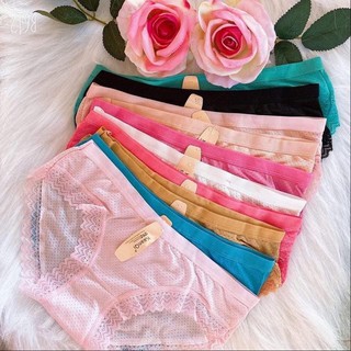 SALE GIÁ GỐC 💥 Quần lót có lỗ thông hơi pha ren siêu mát , Quần lót thông hơi cao cấp
