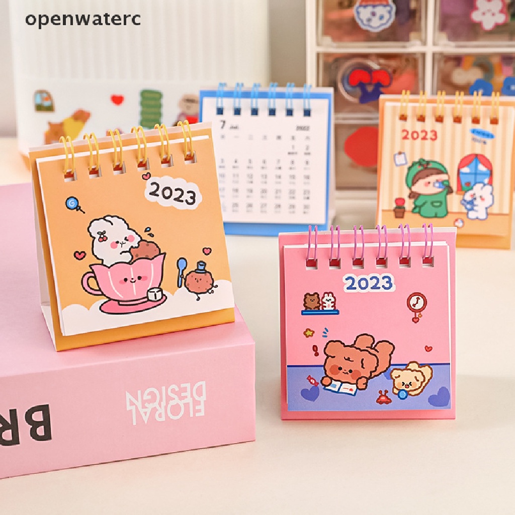 Openwaterc Lịch Để Bàn Năm 2023 ins MIni Họa Tiết Thỏ Chó Dễ Thương Để Bàn Lên Kế Hoạch Hàng Ngày vn