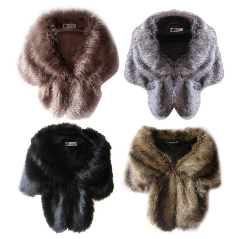 Khăn Choàng Lông Giả Sang Trọng Cho Nữ | BigBuy360 - bigbuy360.vn