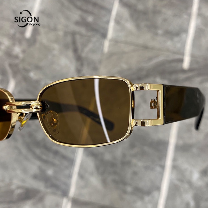 Kính Mát Gọng Vuông Phong Cách Retro Thời Trang Cho Nam Nữ