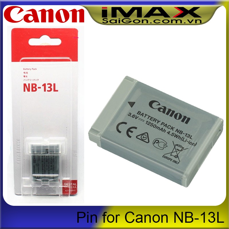 Bộ 01 pin Canon NB-13L + 01 sạc Canon CB-2LHT - Hàng nhập khẩu