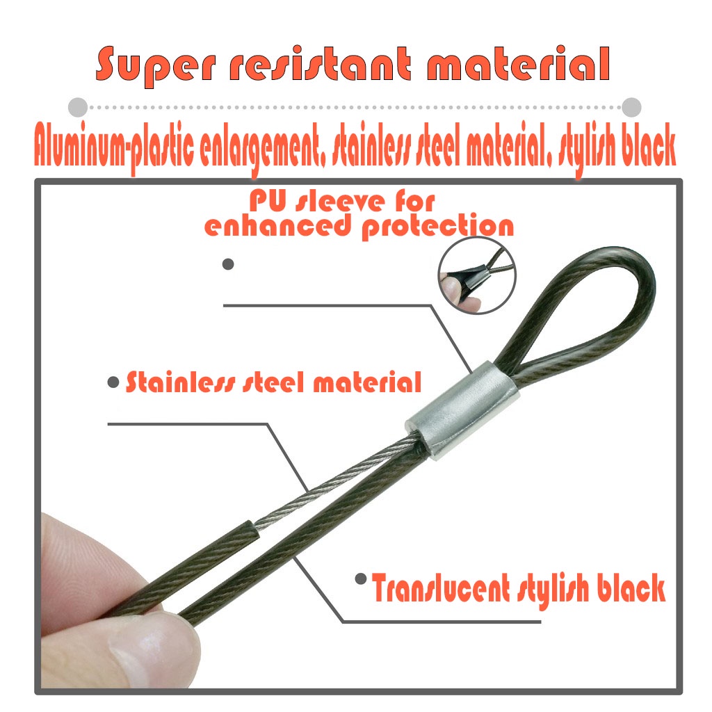 1 Dây Thừng Nhắc Nhở Mũ Bảo Hiểm Xe Máy Chống Trộm