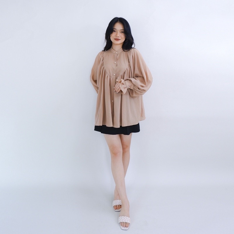 Pass áo baby doll cổ đứng andien shop used 1l
