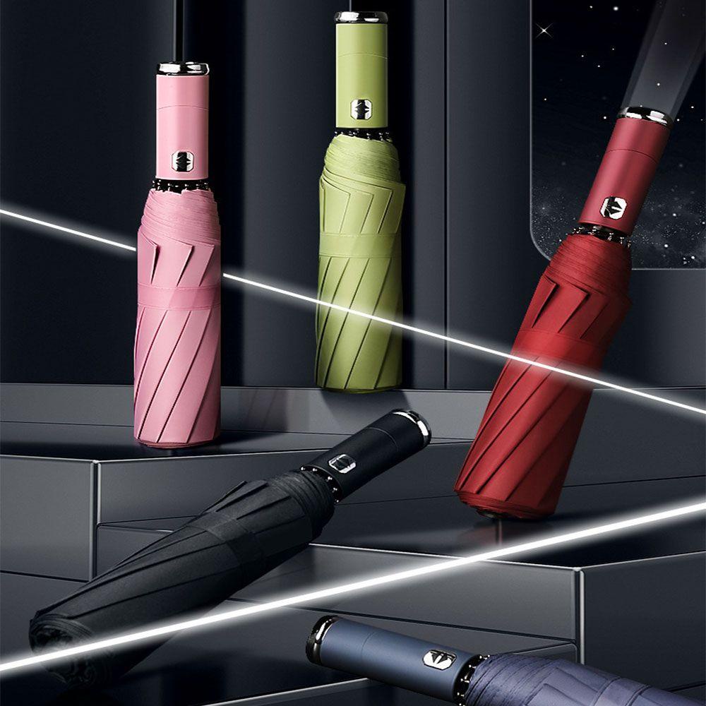 Dù Chống Mưa Nắng Có Đèn LED Xoay Được Tiện Dụng