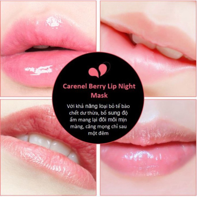 [Mini 5g] Mặt Nạ Ngủ Môi Carenel Berry Lip Night Mask 5g X54
