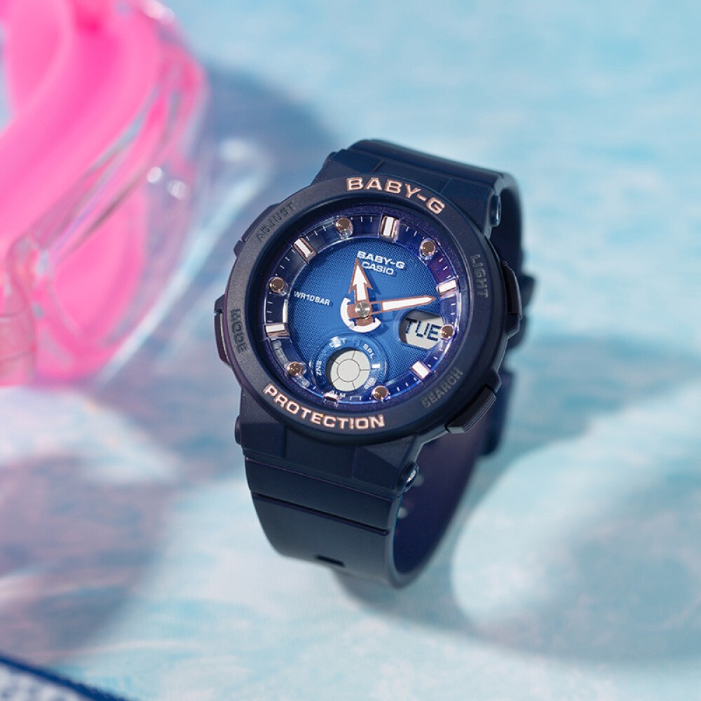 Đồng hồ nữ dây nhựa Casio Baby-G chính hãng Anh Khuê BGA-250-2A2DR